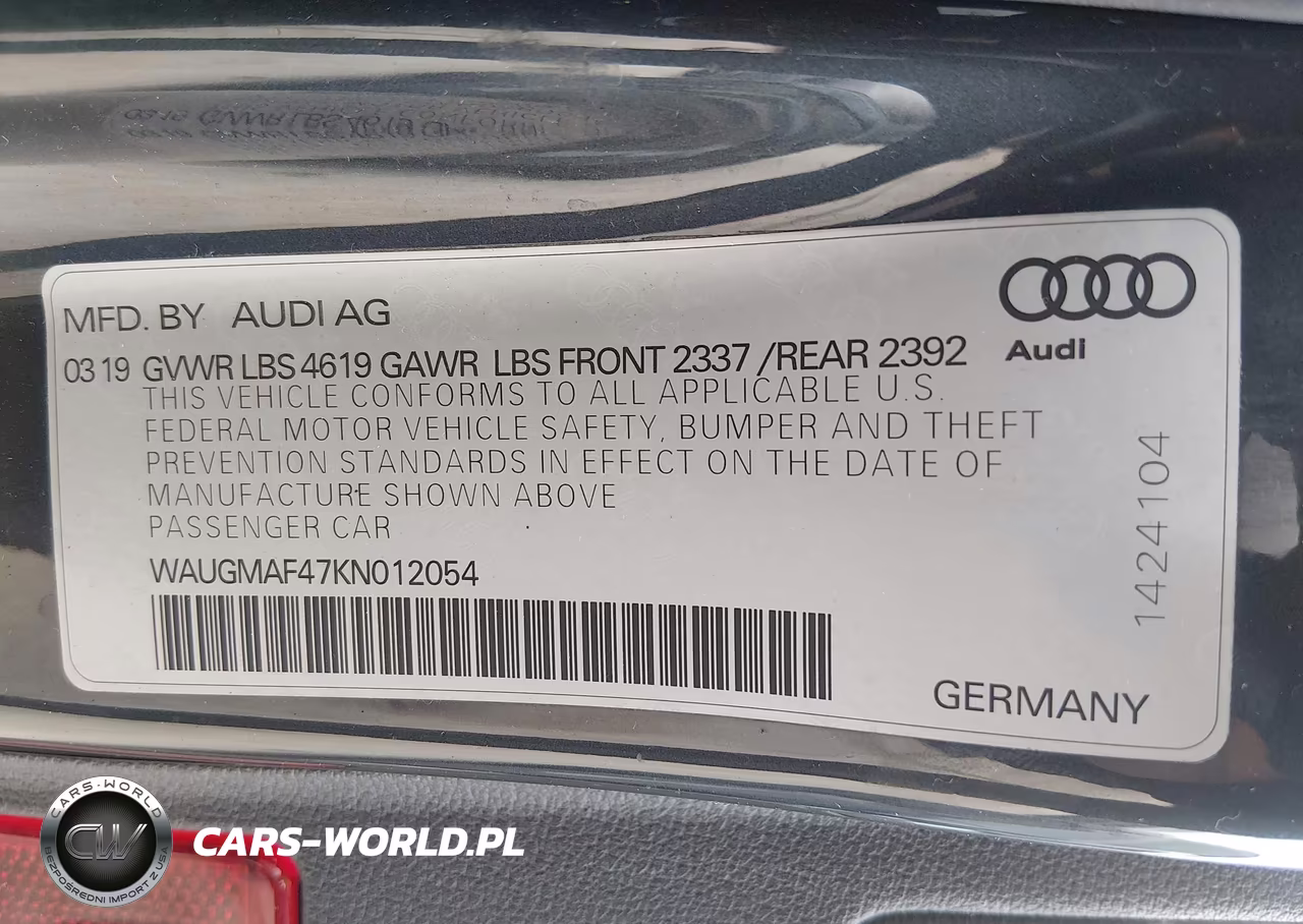 2019 Audi A4 40 Premium-40 Titanium Premium VIN:WAUGMAF47KN012054 - 9