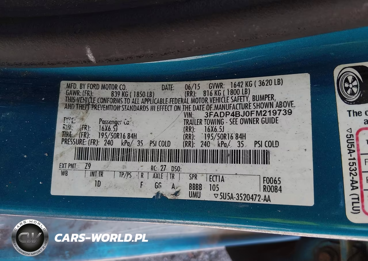 2015 Ford Fiesta Se VIN:3FADP4BJ0FM219739 - 9