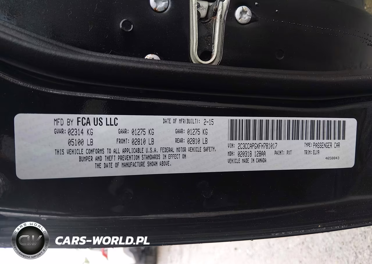 2015 Chrysler 300C Platinum VIN:2C3CCAPGXFH781017 - 9