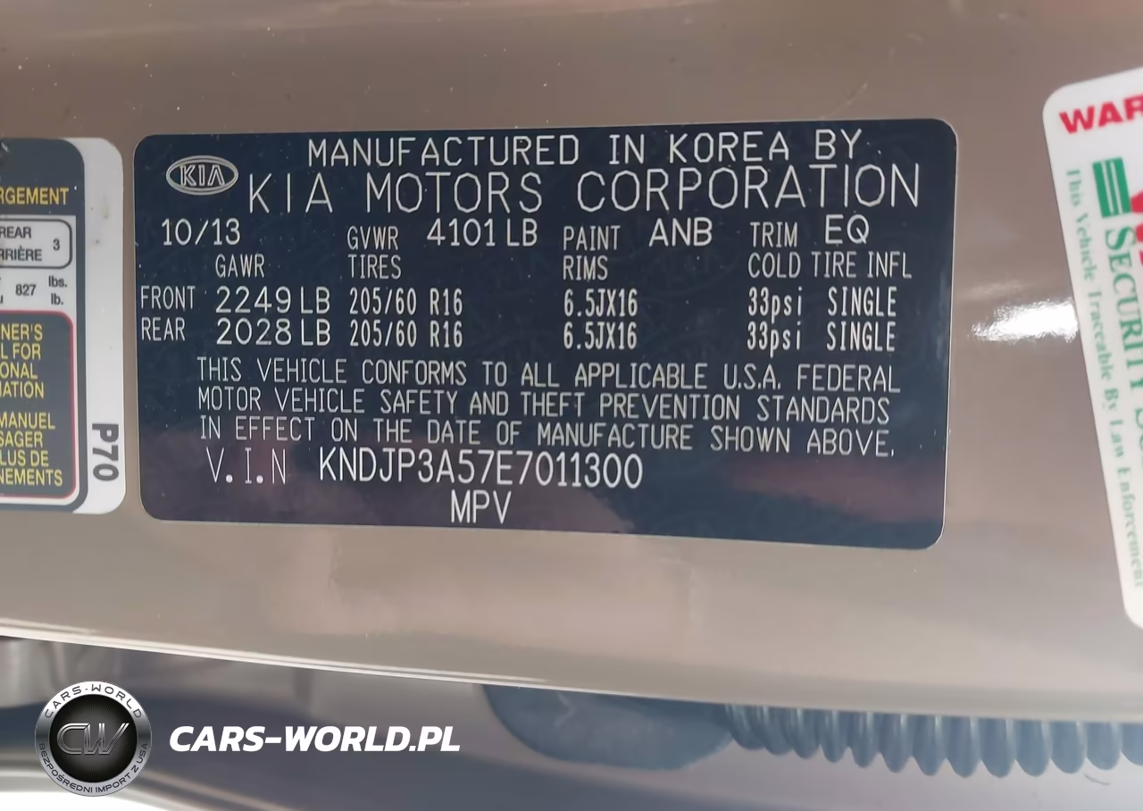 2014 Kia Soul + VIN:KNDJP3A57E7011300 - 9