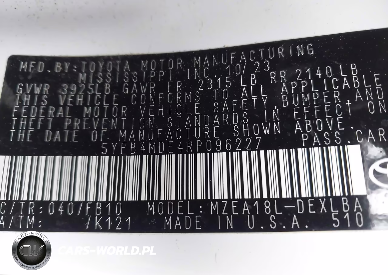 2024 Toyota Corolla Le VIN:5YFB4MDE4RP096227 - 9