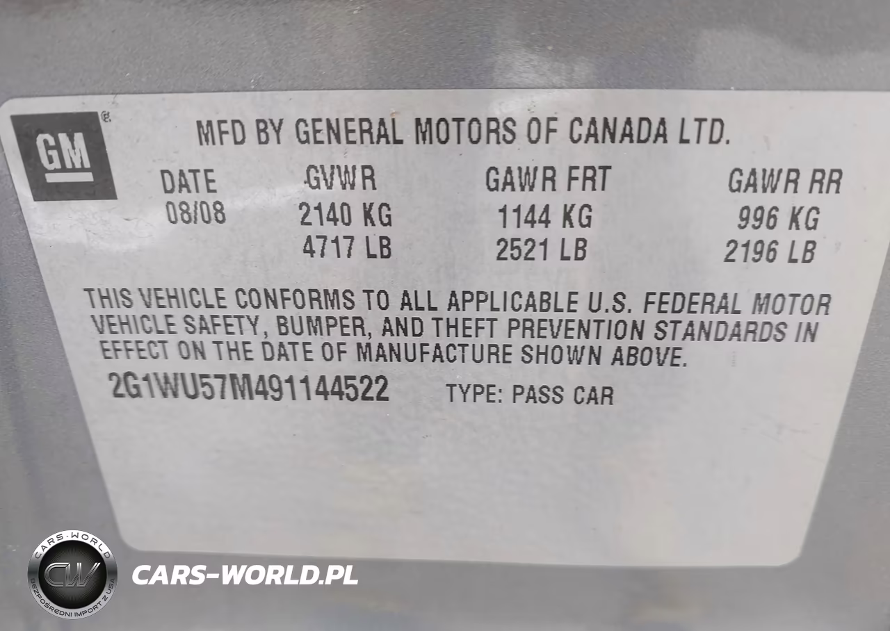 2009 Chevrolet Impala Ltz VIN:2G1WU57M491144522 - 9