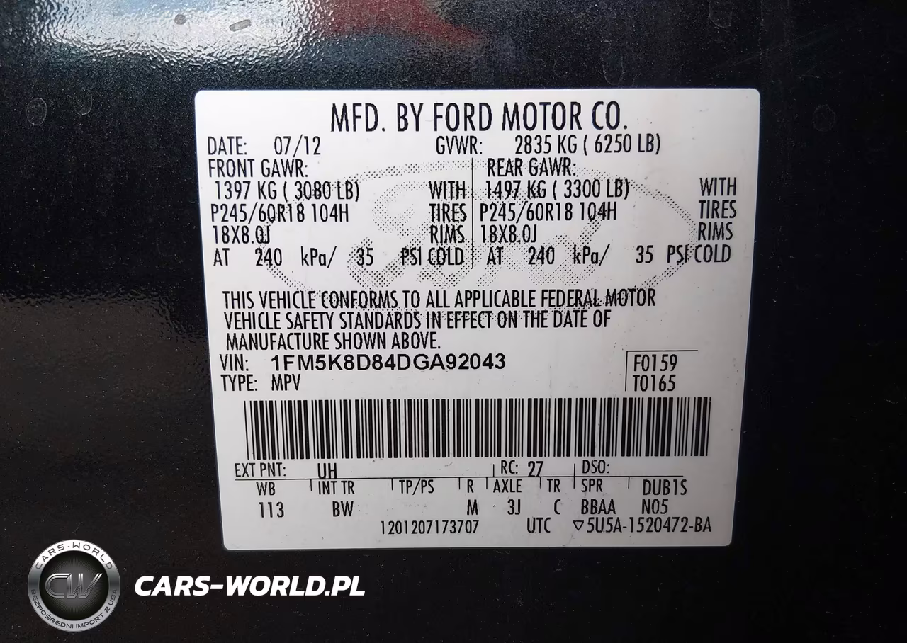 2013 Ford Explorer Xlt VIN:1FM5K8D84DGA92043 - 9