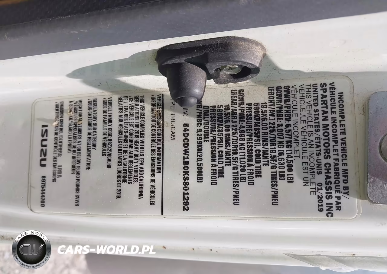 2019 Chevrolet 4500 Lcf Gas VIN:54DCDW1B0KS801292 - 8