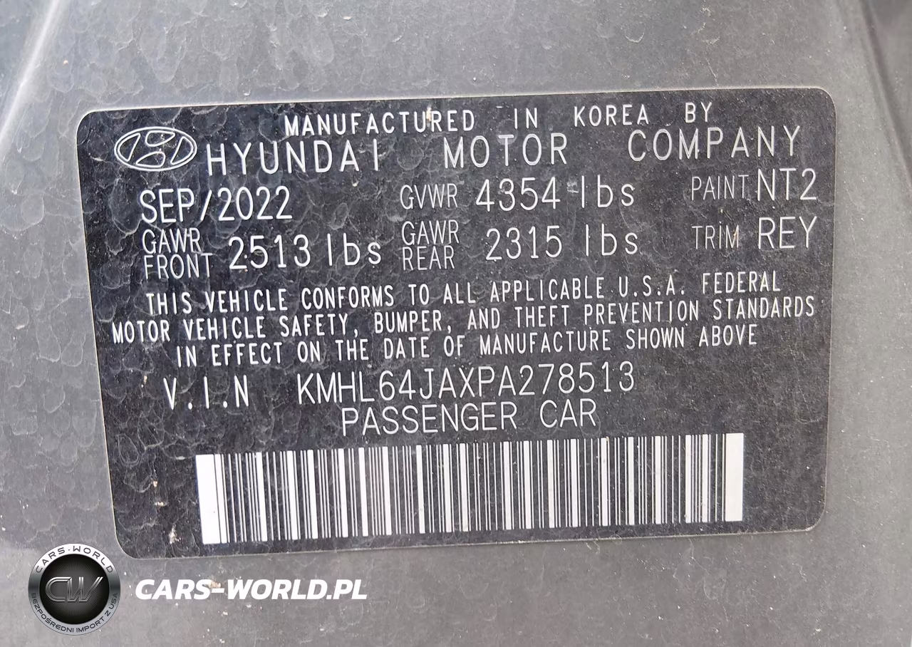 2023 Hyundai Sonata Sel VIN:KMHL64JAXPA278513 - 9