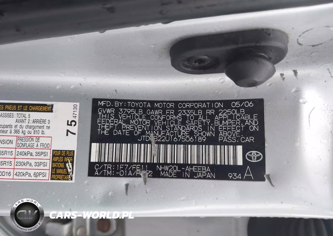 2006 Toyota Prius VIN:JTDKB22U167506189 - 9