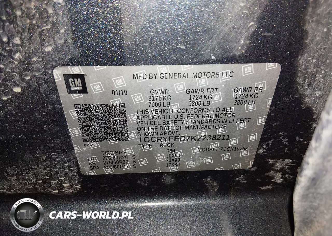 2019 Chevrolet Silverado 1500 Rst VIN:1GCRYEED7KZ238211 - 9