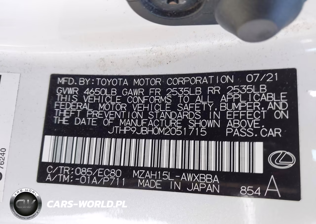 2021 Lexus Ux 250H VIN:JTHP9JBH0M2051715 - 9