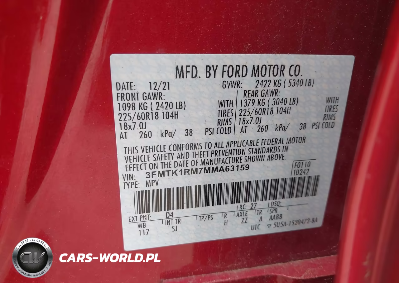 2021 Ford Mustang Mach-E Select VIN:3FMTK1RM7MMA63159 - 9