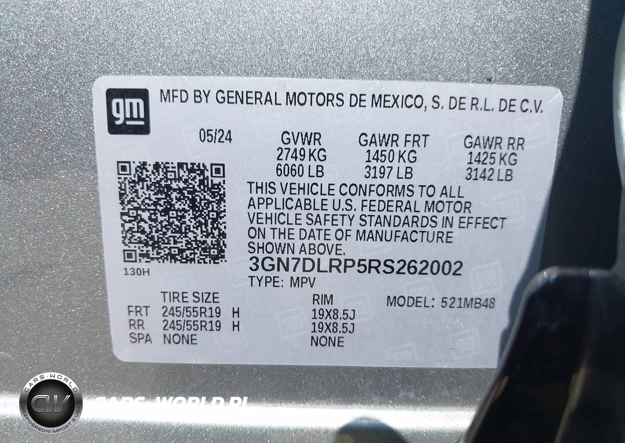 2024 Chevrolet Equinox Ev Lt VIN:3GN7DLRP5RS262002 - 9