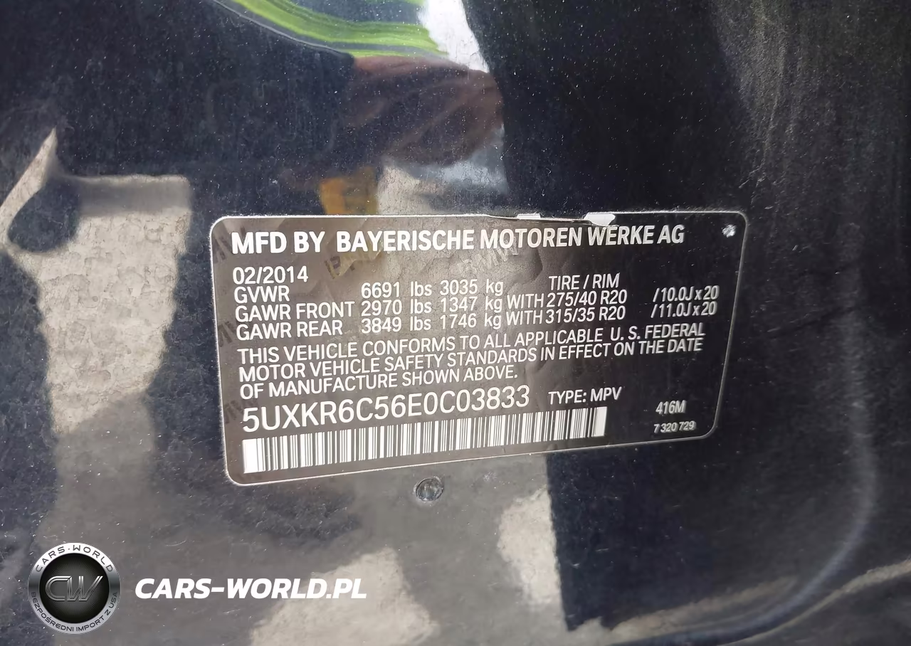2014 BMW X5 xDrive50I VIN:5UXKR6C56E0C03833 - 9