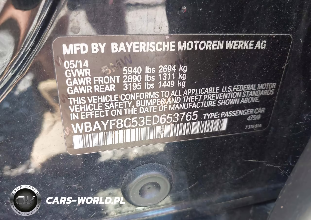 2014 BMW Alpina B7 xDrive VIN:WBAYF8C53ED653765 - 9