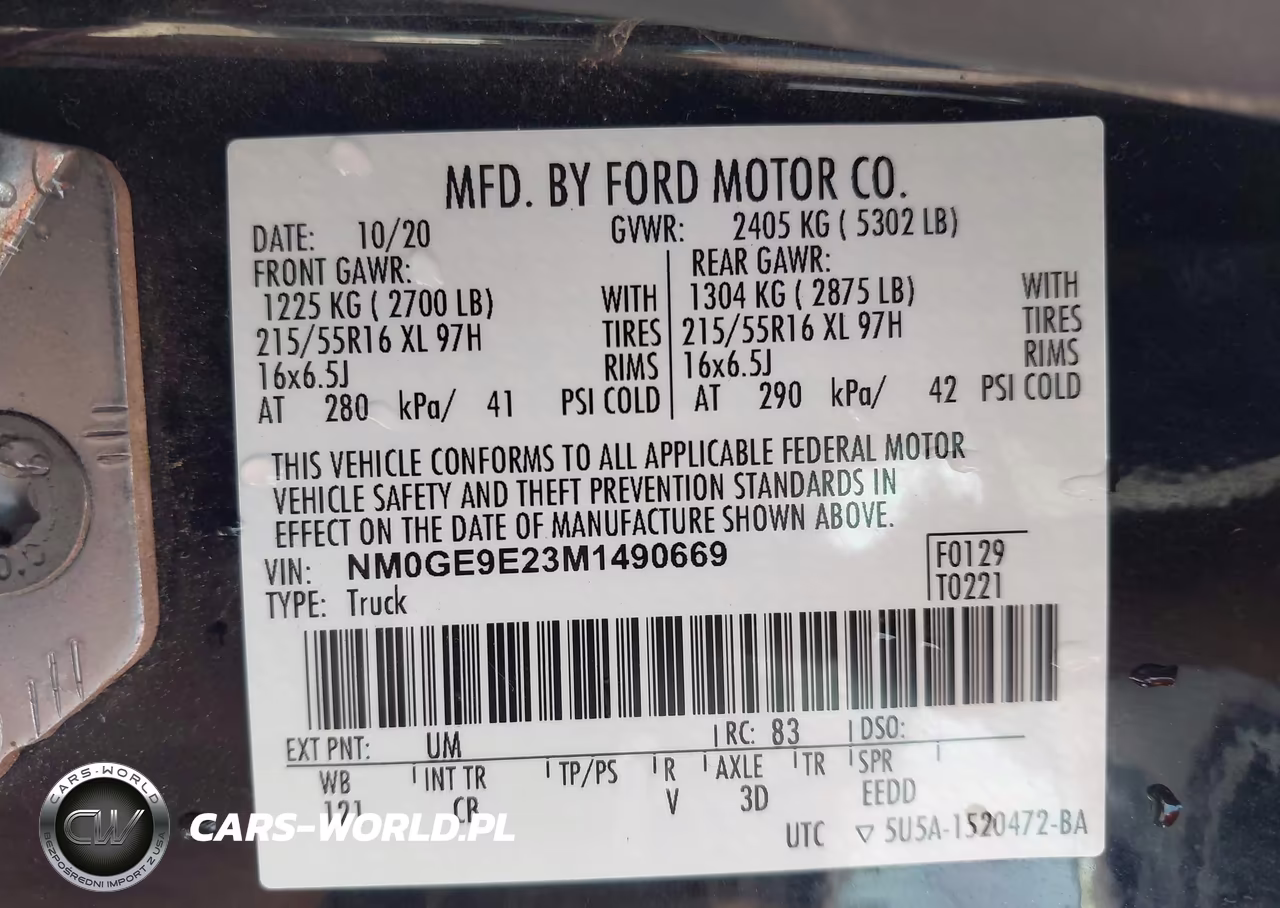2021 Ford Transit Connect Xl Passenger VIN:NM0GE9E23M1490669 - 9