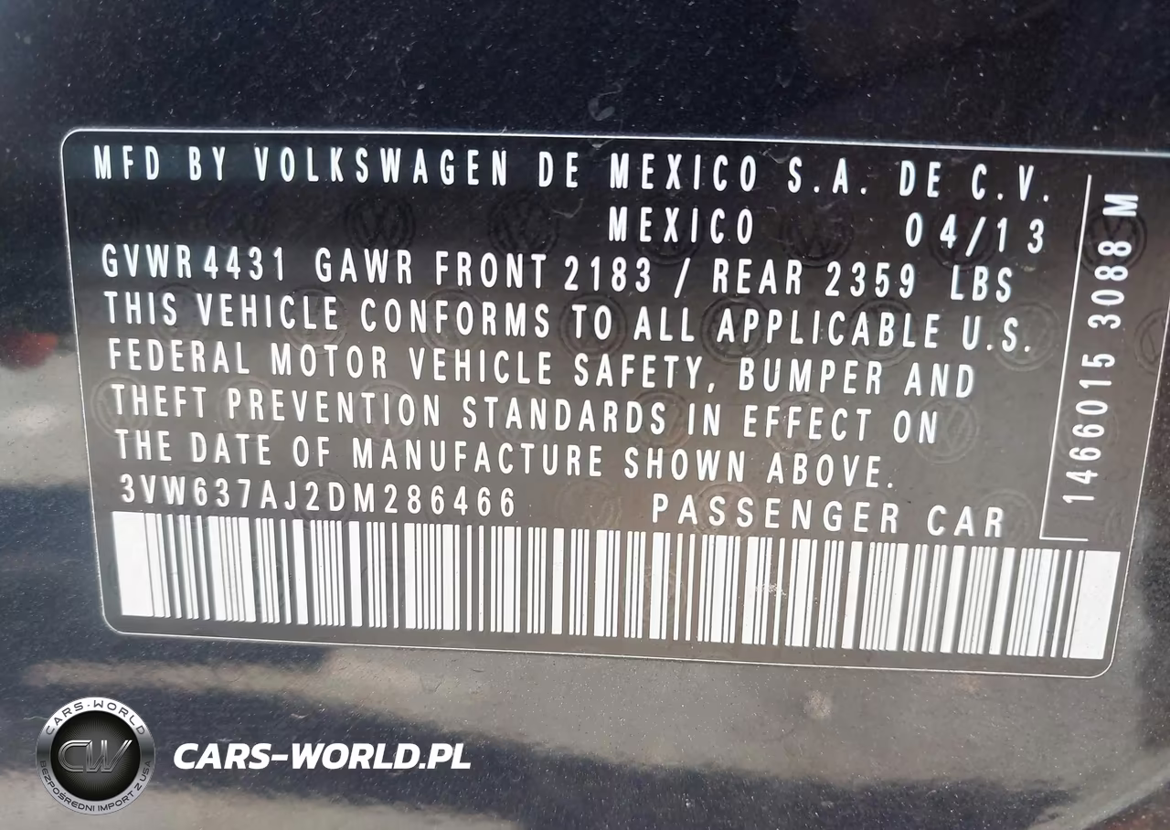 2013 Volkswagen Jetta Hybrid Sel VIN:3VW637AJ2DM286466 - 9