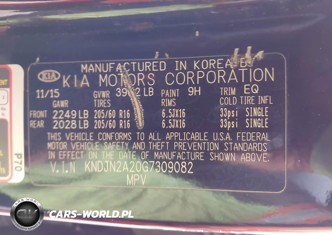 2016 Kia Soul VIN:KNDJN2A20G7309082 - 9