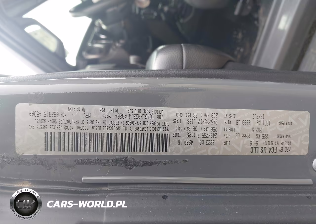 2020 Jeep Wrangler Sport 4X4 VIN:1C4GJXAG3LW143204 - 9