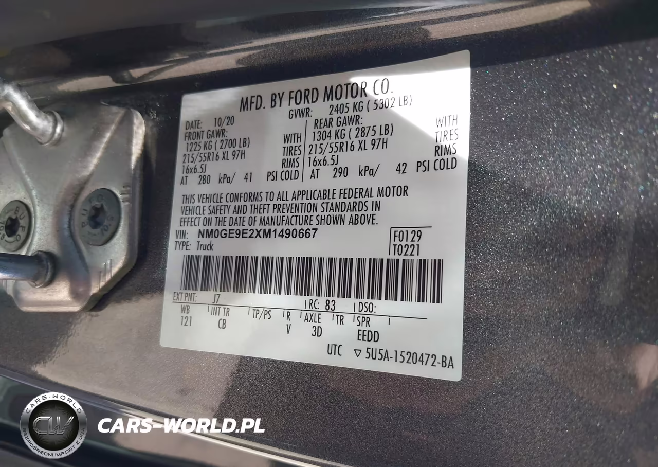 2021 Ford Transit Connect Xl Passenger VIN:NM0GE9E2XM1490667 - 9