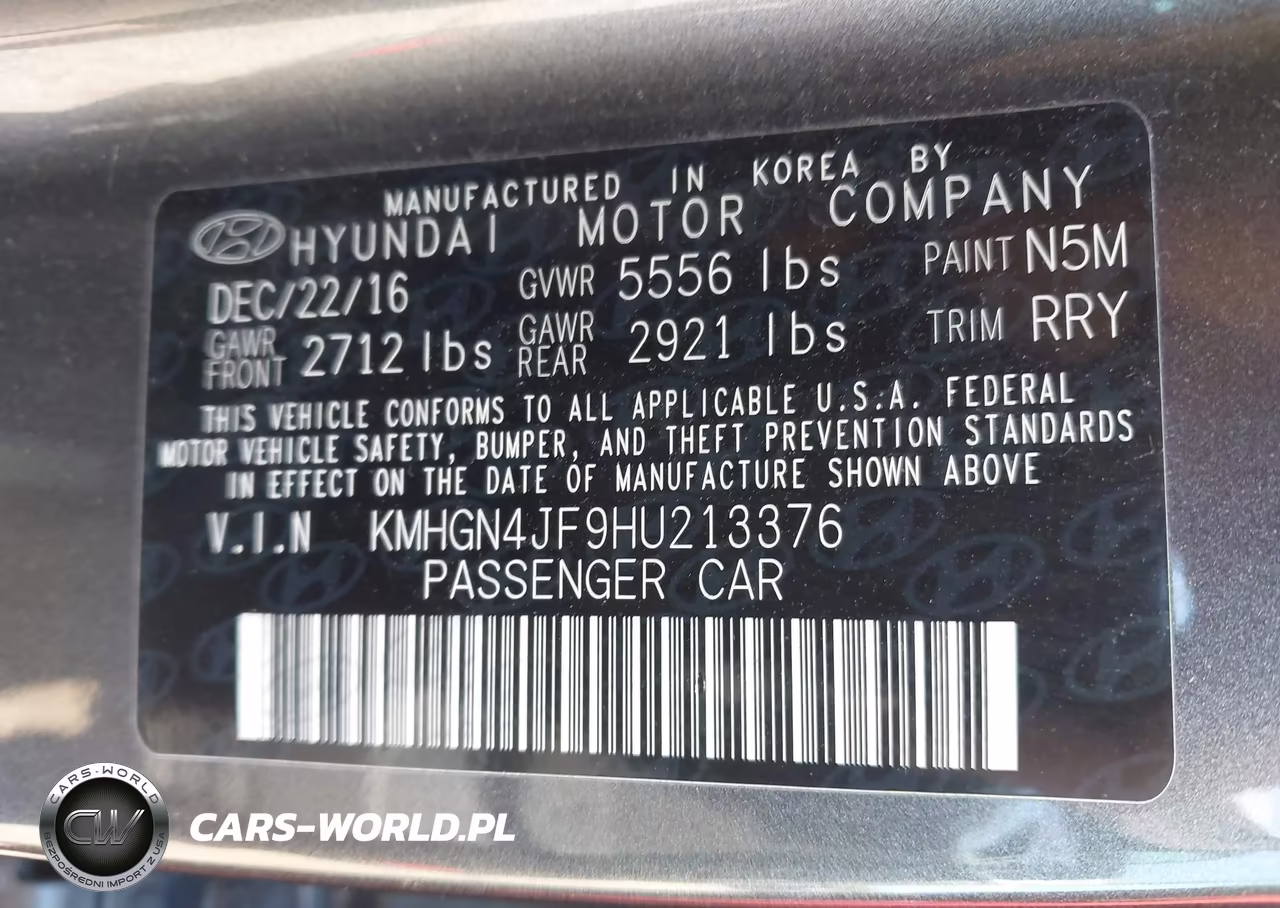 2017 Genesis G80 5.0 Ultimate VIN:KMHGN4JF9HU213376 - 9