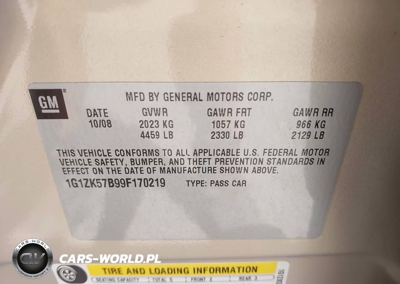 2009 Chevrolet Malibu Ltz VIN:1G1ZK57B99F170219 - 9