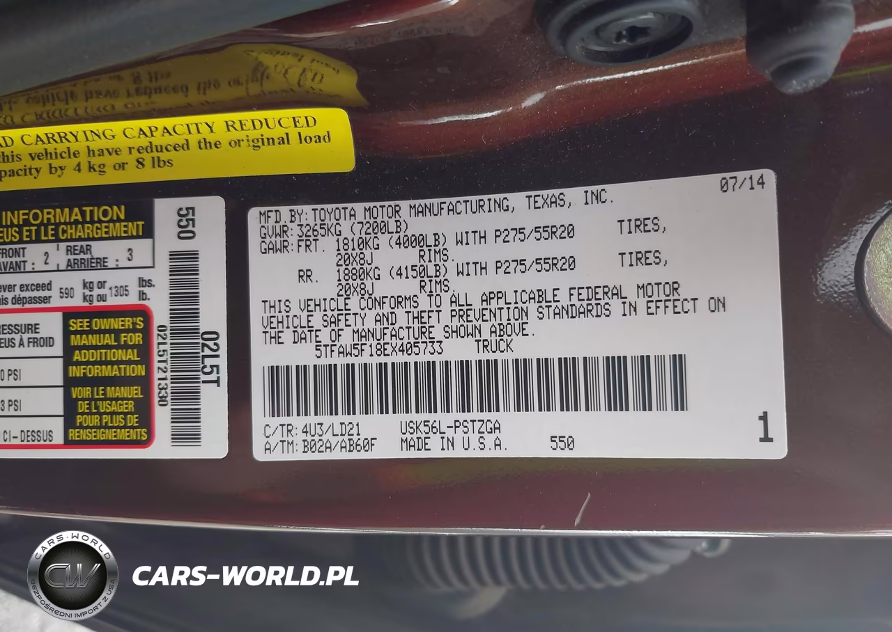 2014 Toyota Tundra 1794 5.7L V8 VIN:5TFAW5F18EX405733 - 9