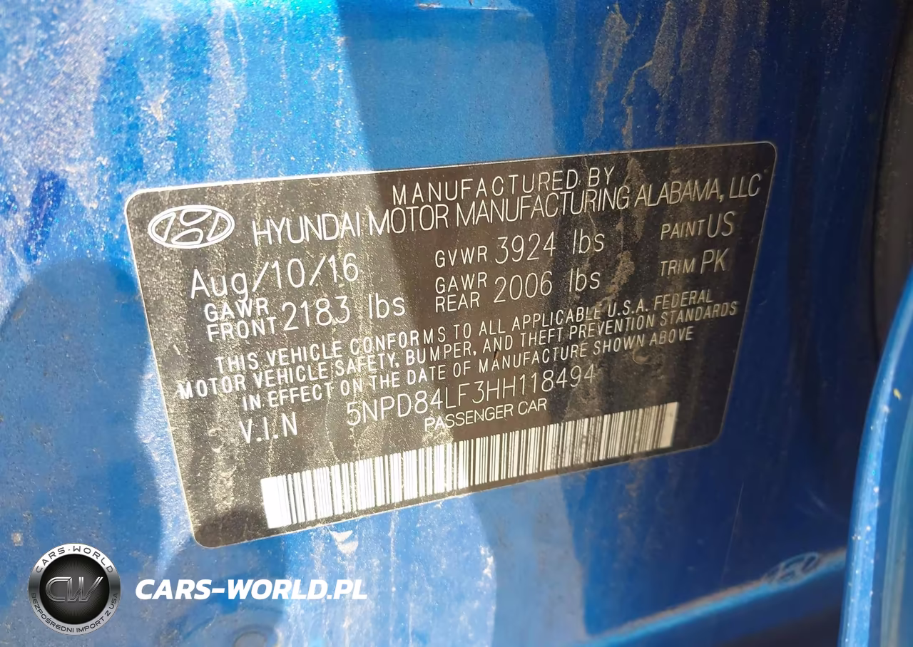2017 Hyundai Elantra Se VIN:5NPD84LF3HH118494 - 9