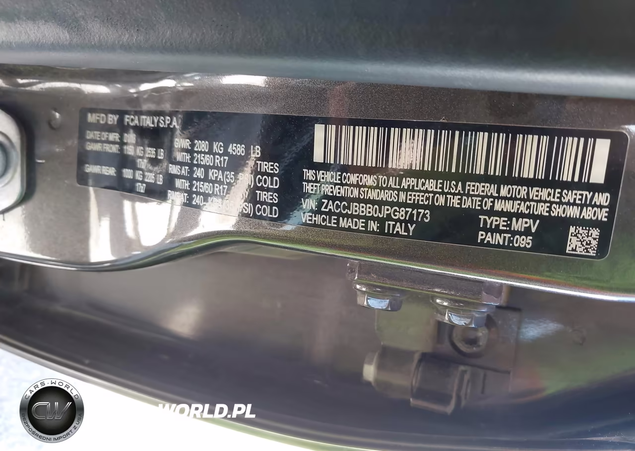 2018 Jeep Renegade Latitude 4X4 VIN:ZACCJBBB0JPG87173 - 9