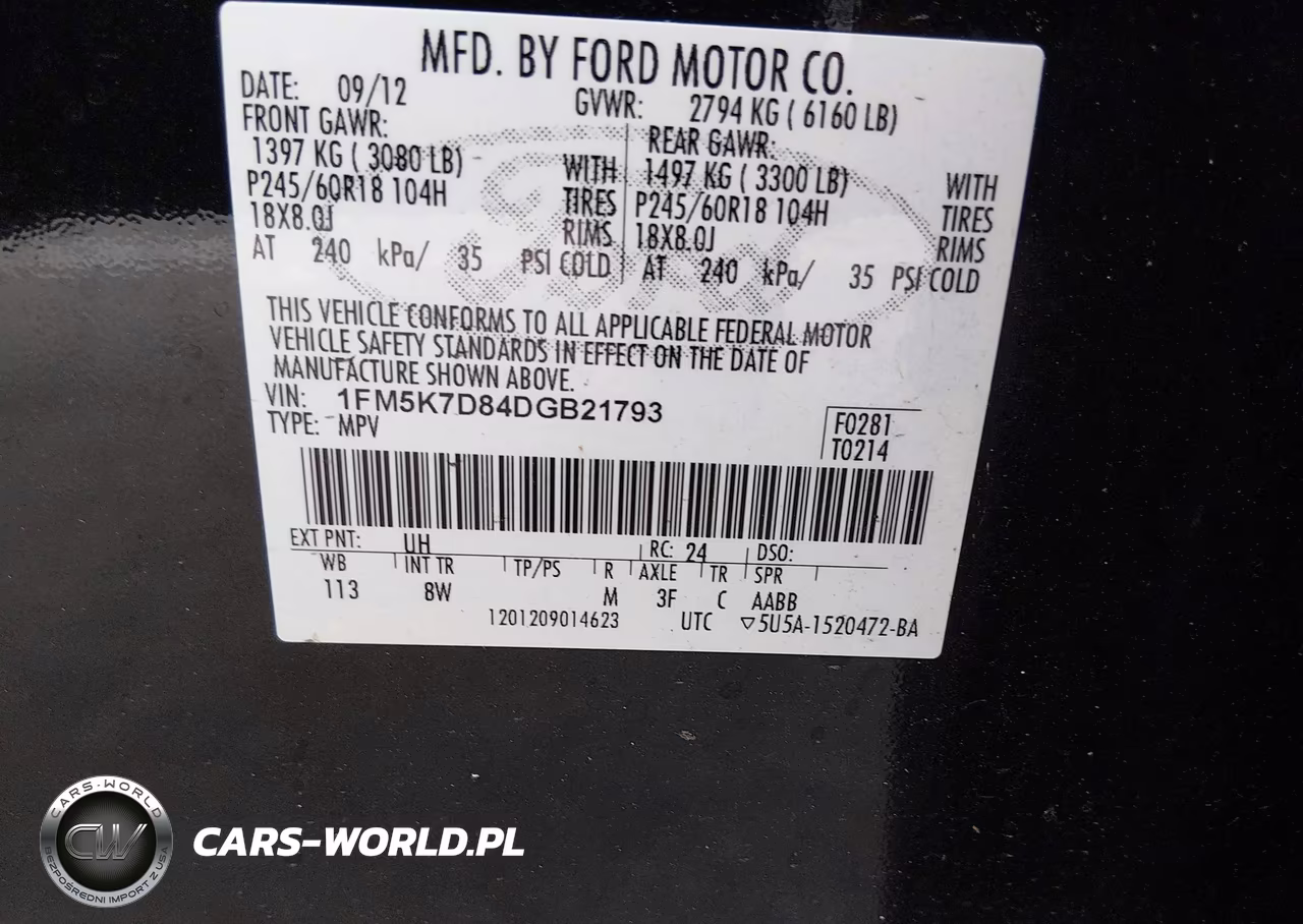 2013 Ford Explorer Xlt VIN:1FM5K7D84DGB21793 - 9