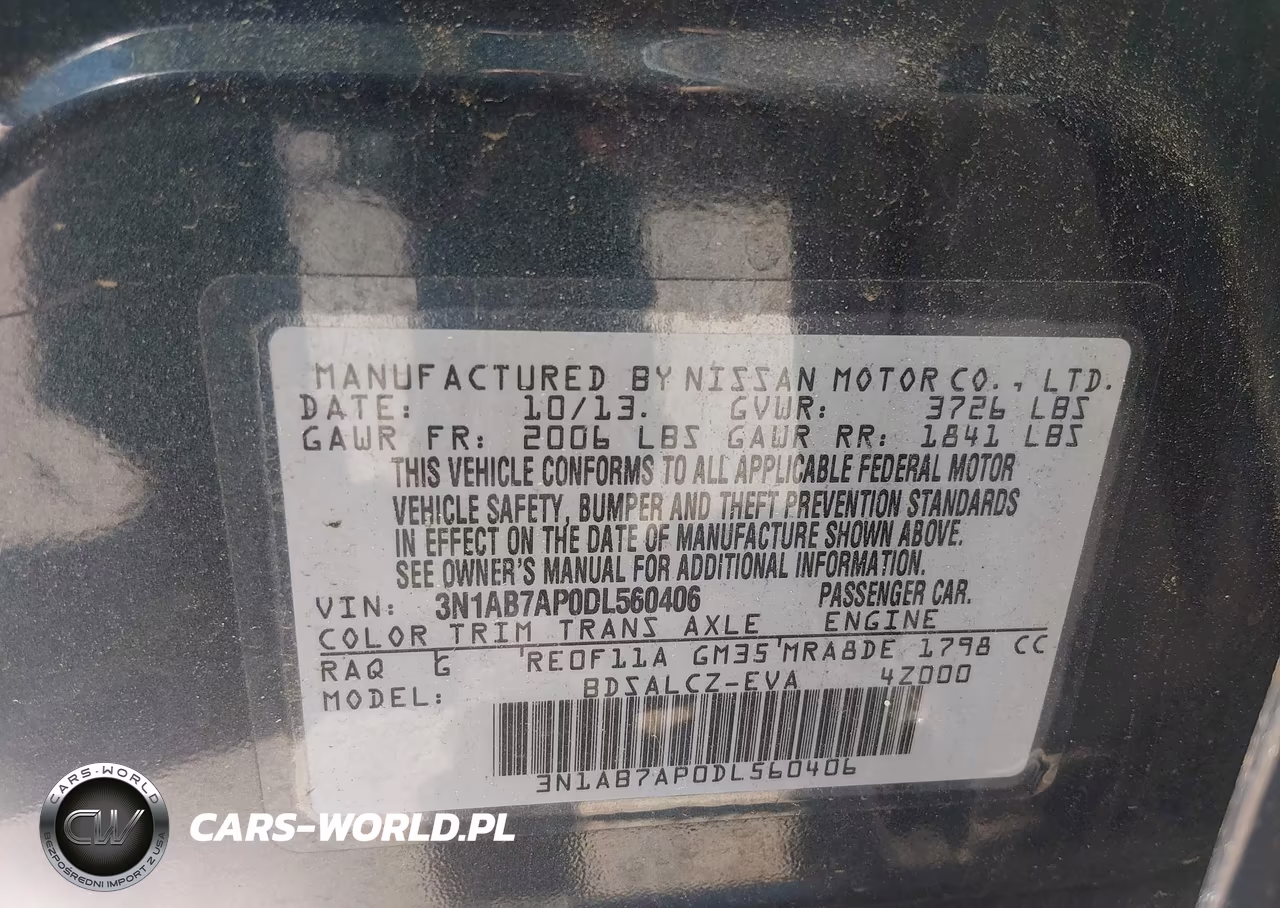 2013 Nissan Sentra S VIN:3N1AB7AP0DL560406 - 9