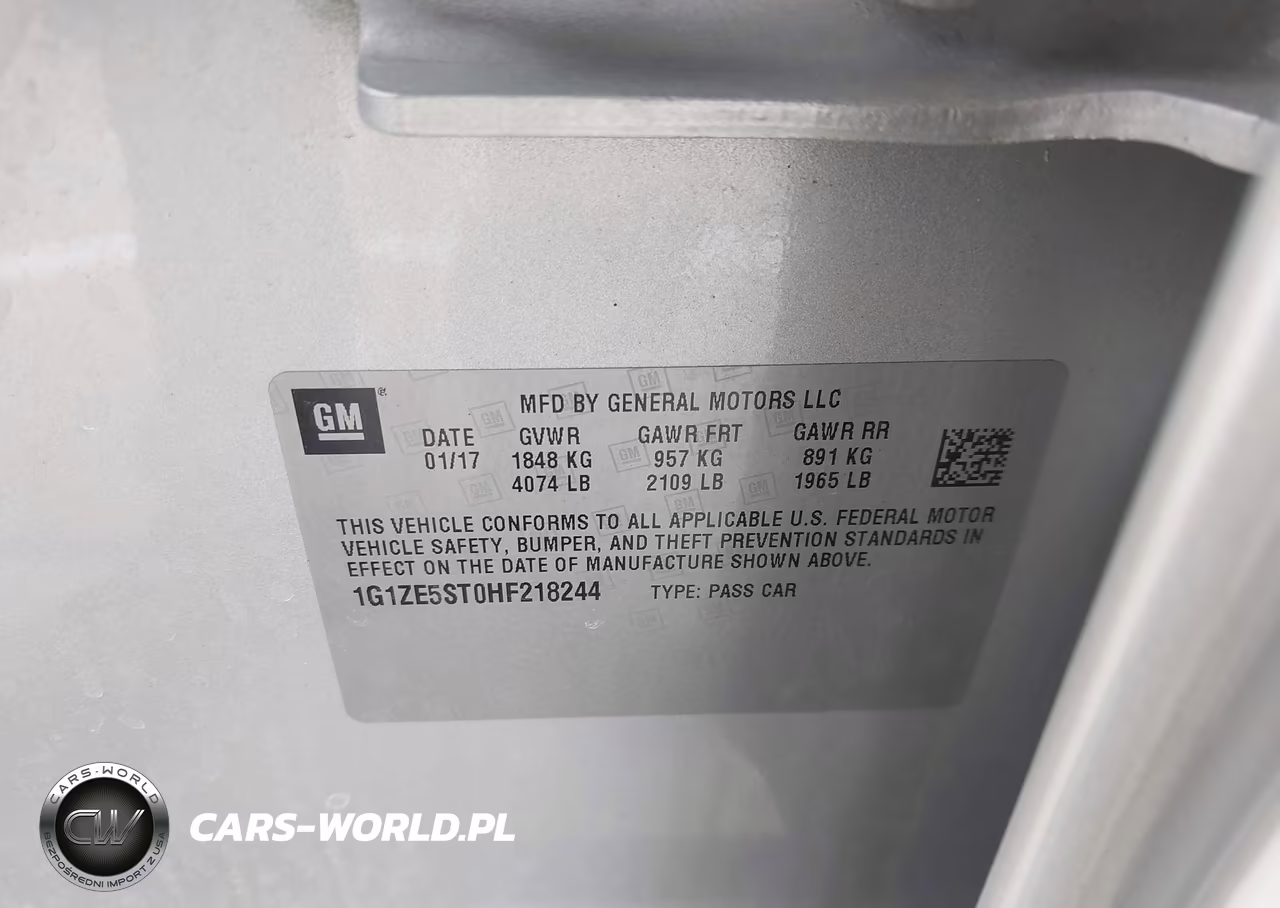 2017 Chevrolet Malibu 1Lt VIN:1G1ZE5ST0HF218244 - 9