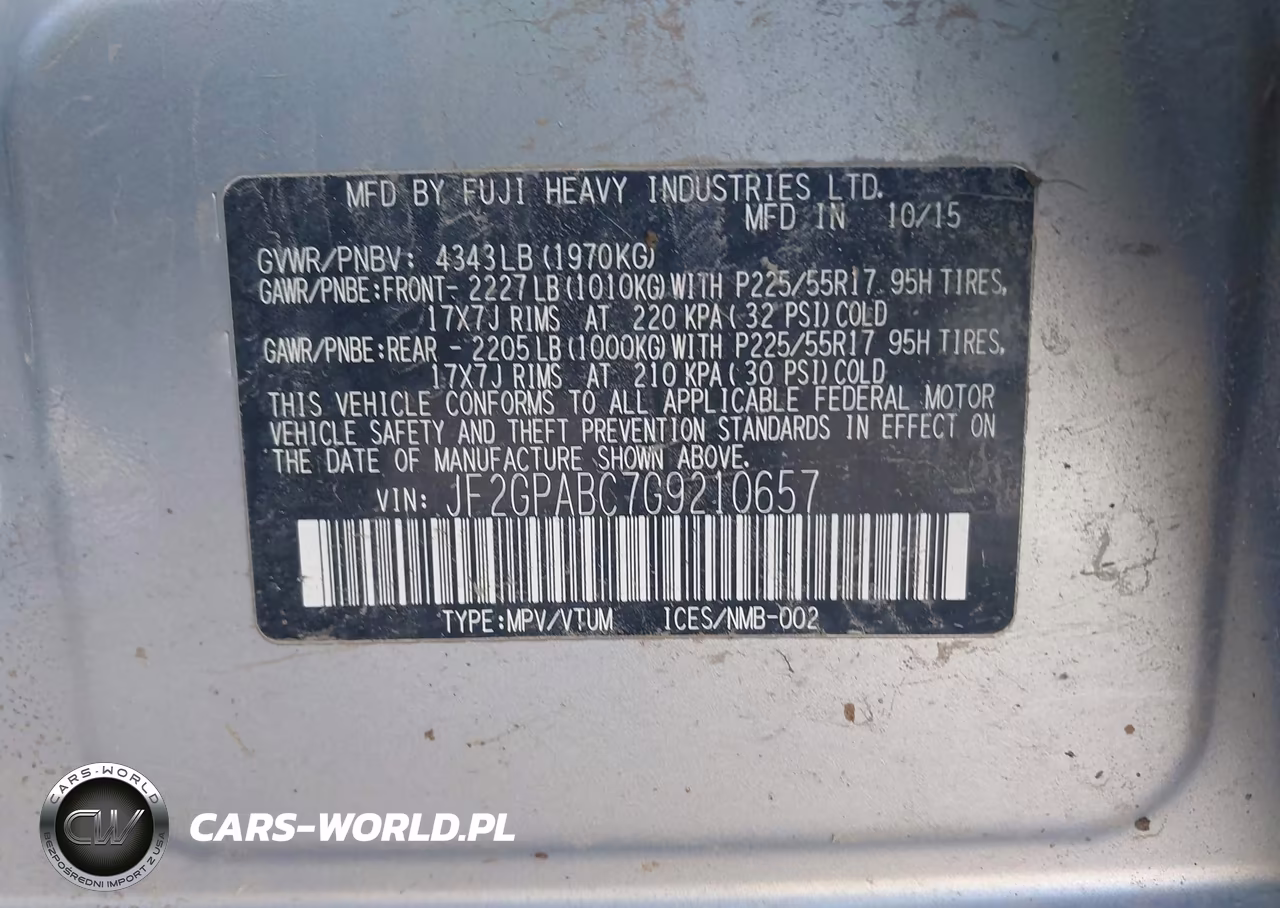 2016 Subaru Crosstrek 2.0I Premium VIN:JF2GPABC7G9210657 - 9