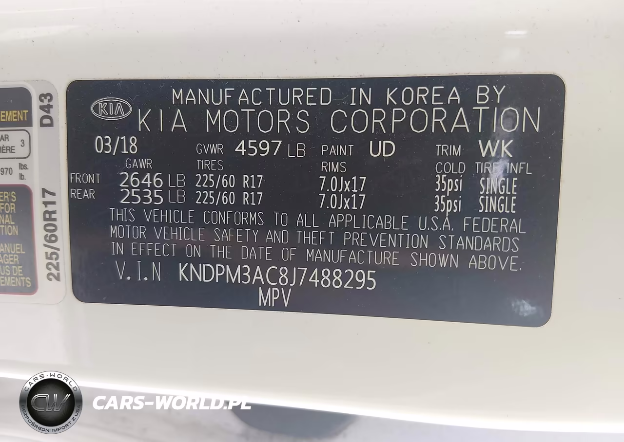 2018 Kia Sportage Lx VIN:KNDPM3AC8J7488295 - 9