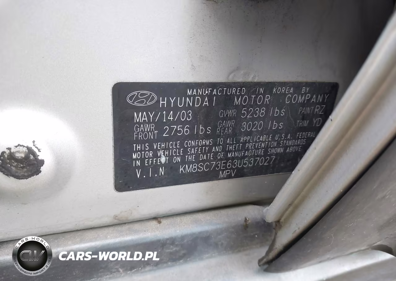 2003 Hyundai Santa Fe Gls-Lx VIN:KM8SC73E63U537027 - 9