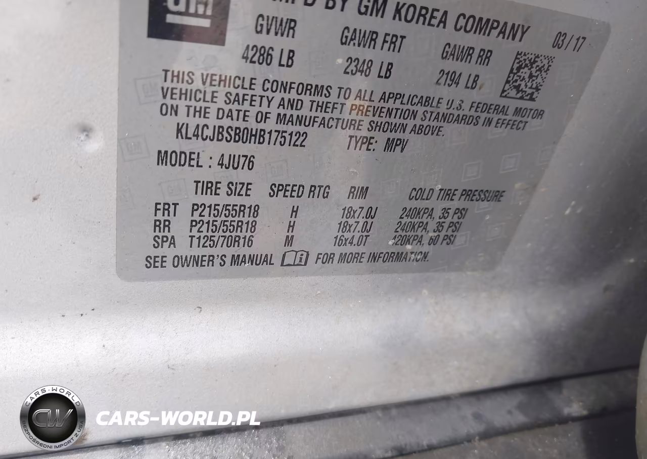2017 Buick Encore Preferred Ii VIN:KL4CJBSB0HB175122 - 9