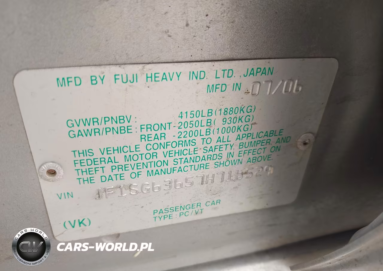 2007 Subaru Forester 2.5X VIN:JF1SG63657H716529 - 9