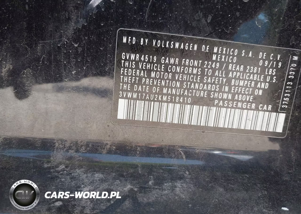 2019 Volkswagen Golf Alltrack Tsi S-Tsi Se-Tsi Sel VIN:3VWM17AU2KM518410 - 9