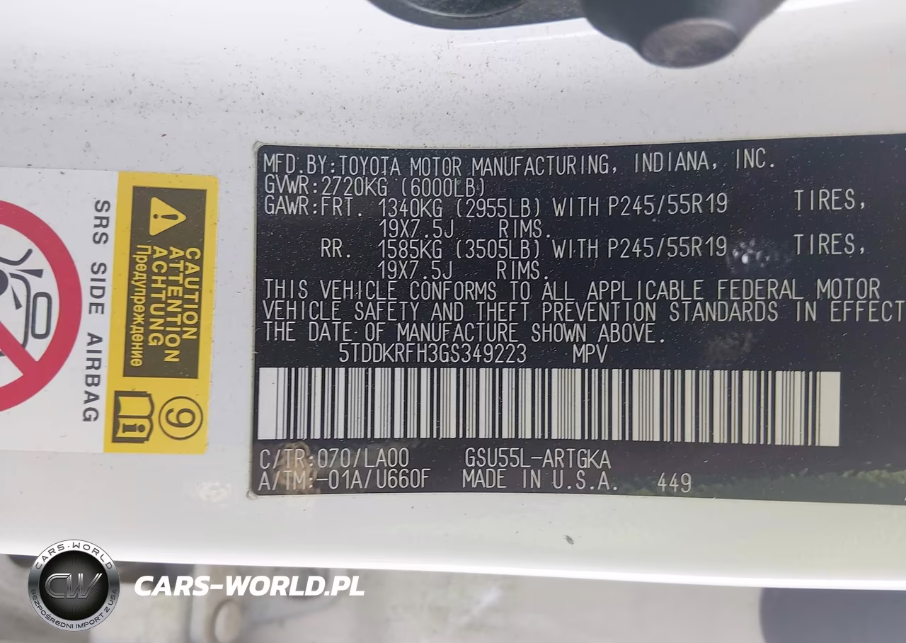 2016 Toyota Highlander Limited Platinum V6 VIN:5TDDKRFH3GS349223 - 9