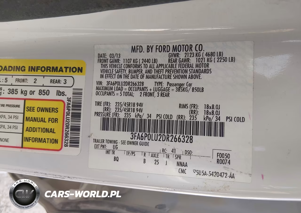 2013 Ford Fusion Hybrid Se VIN:3FA6P0LU2DR266328 - 9