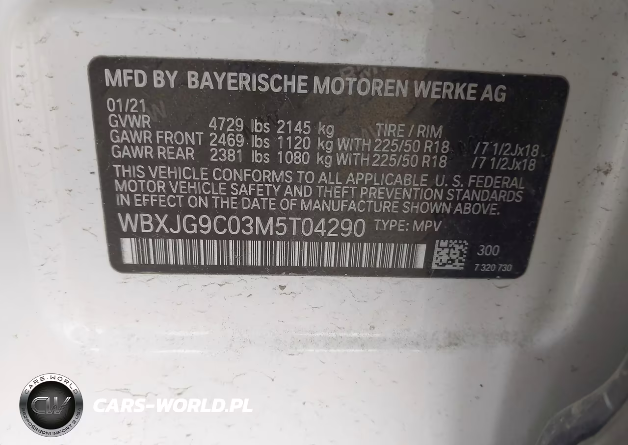 2021 BMW X1 xDrive28I VIN:WBXJG9C03M5T04290 - 9