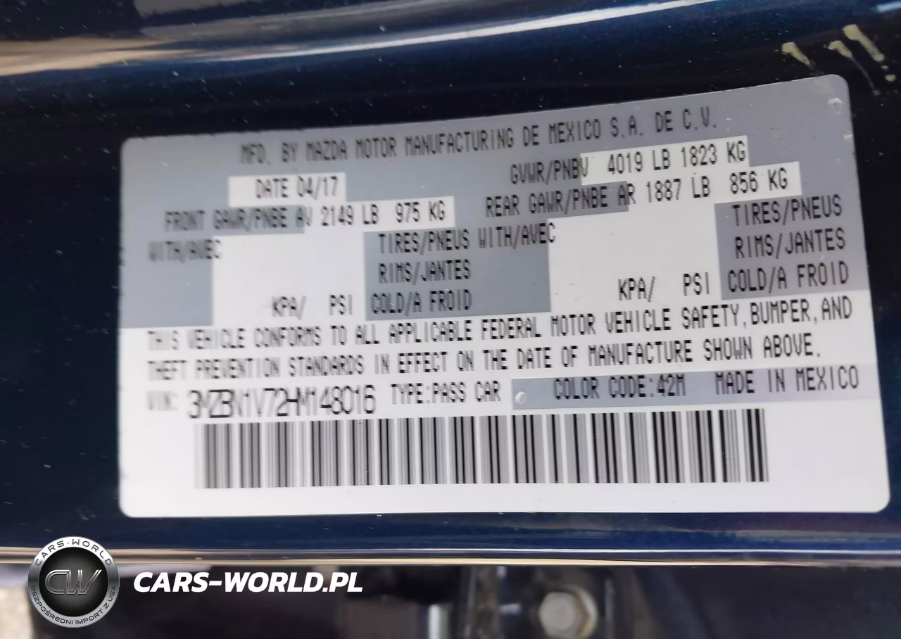 2017 Mazda Mazda3 Touring VIN:3MZBN1V72HM148016 - 9
