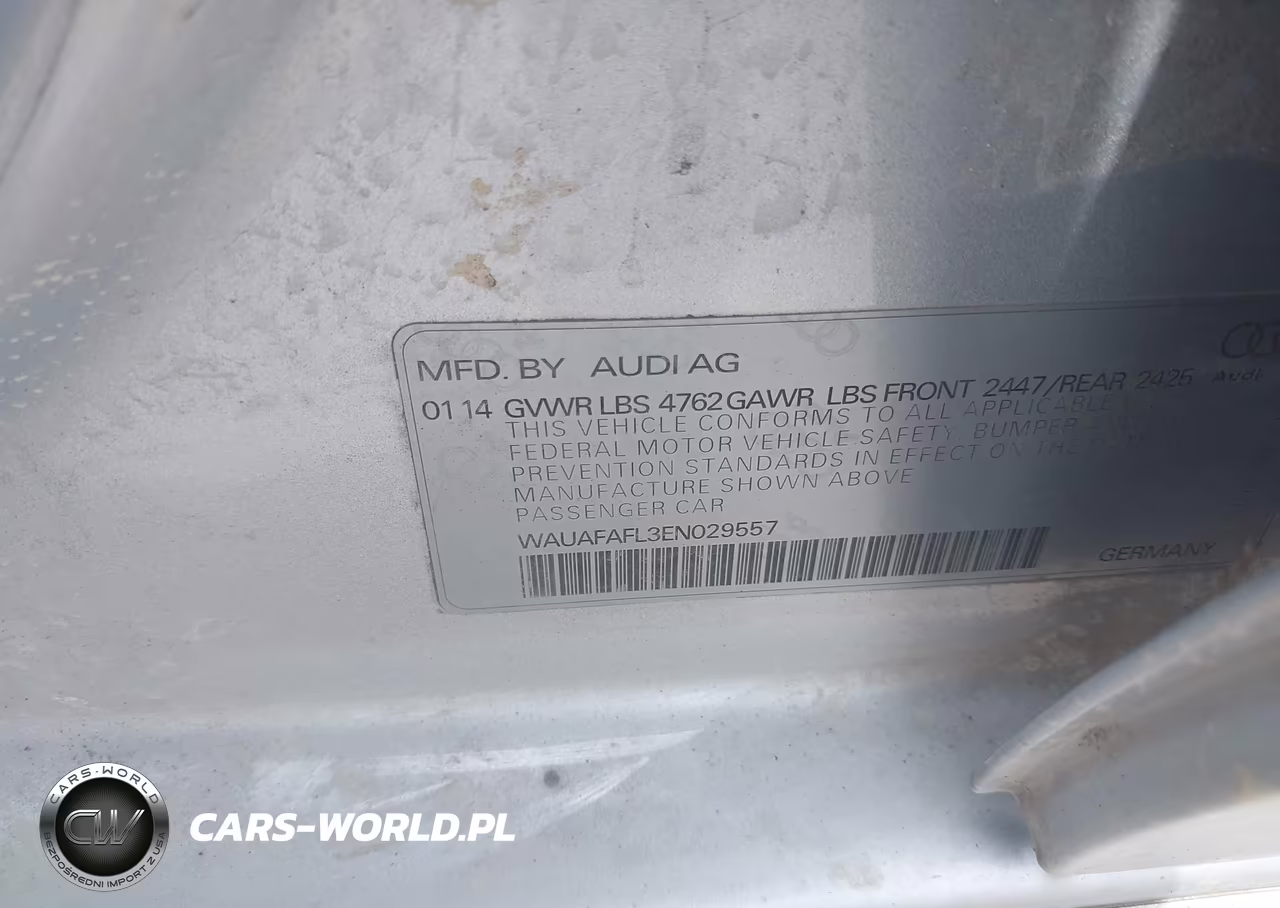 2014 Audi A4 2.0T Premium VIN:WAUAFAFL3EN029557 - 9