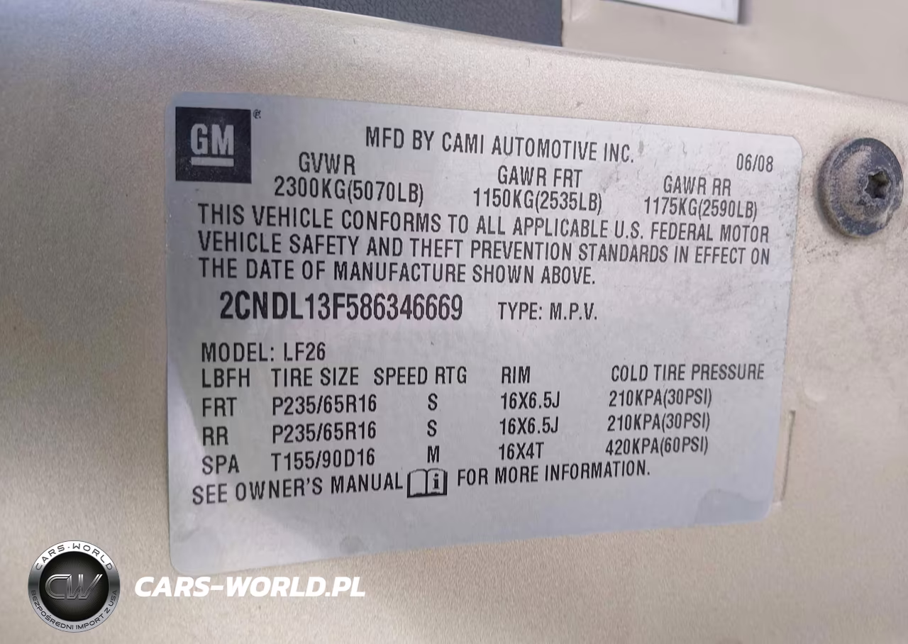 2008 Chevrolet Equinox Ls VIN:2CNDL13F586346669 - 9