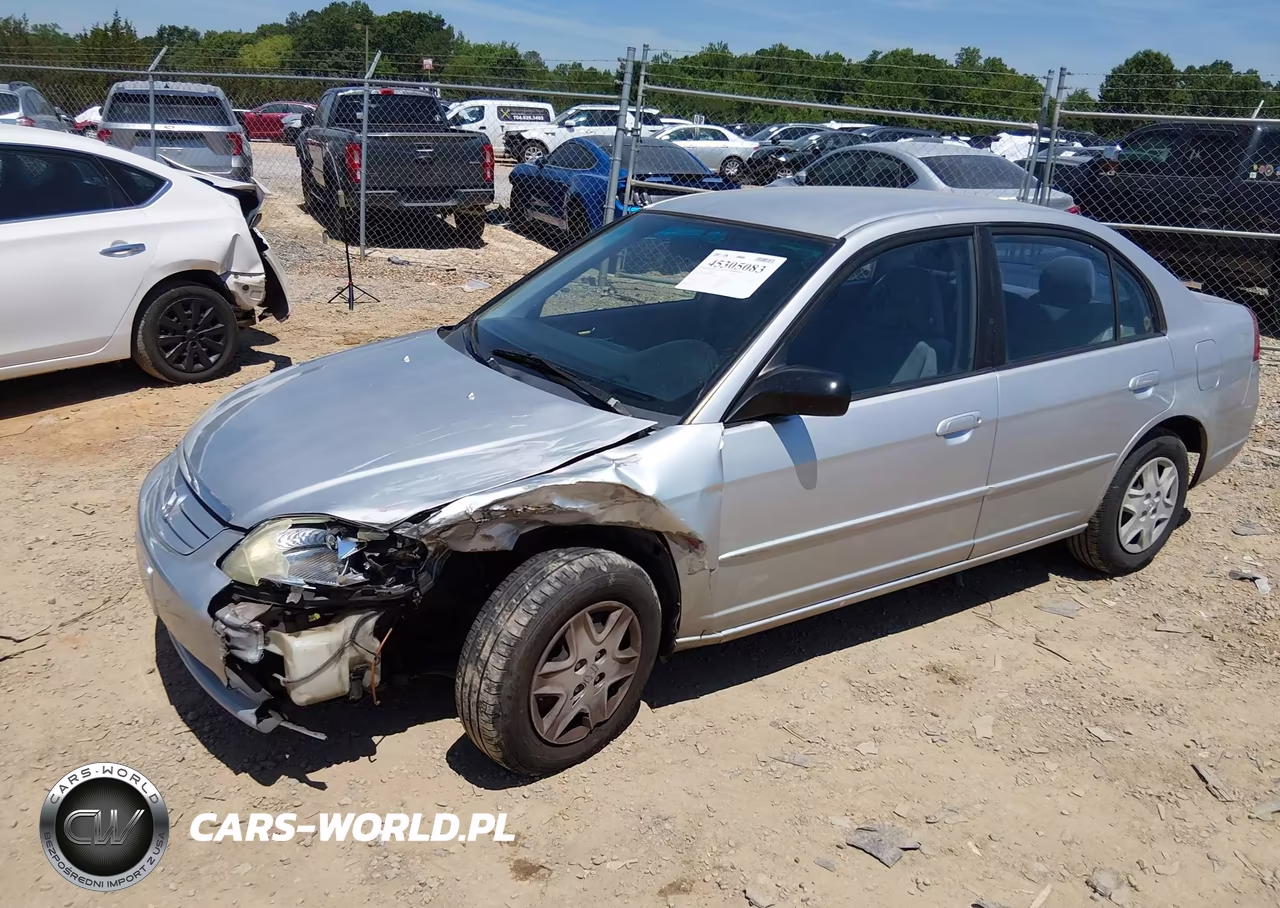 2003 Honda Civic Lx VIN:2HGES16503H620499 - 2