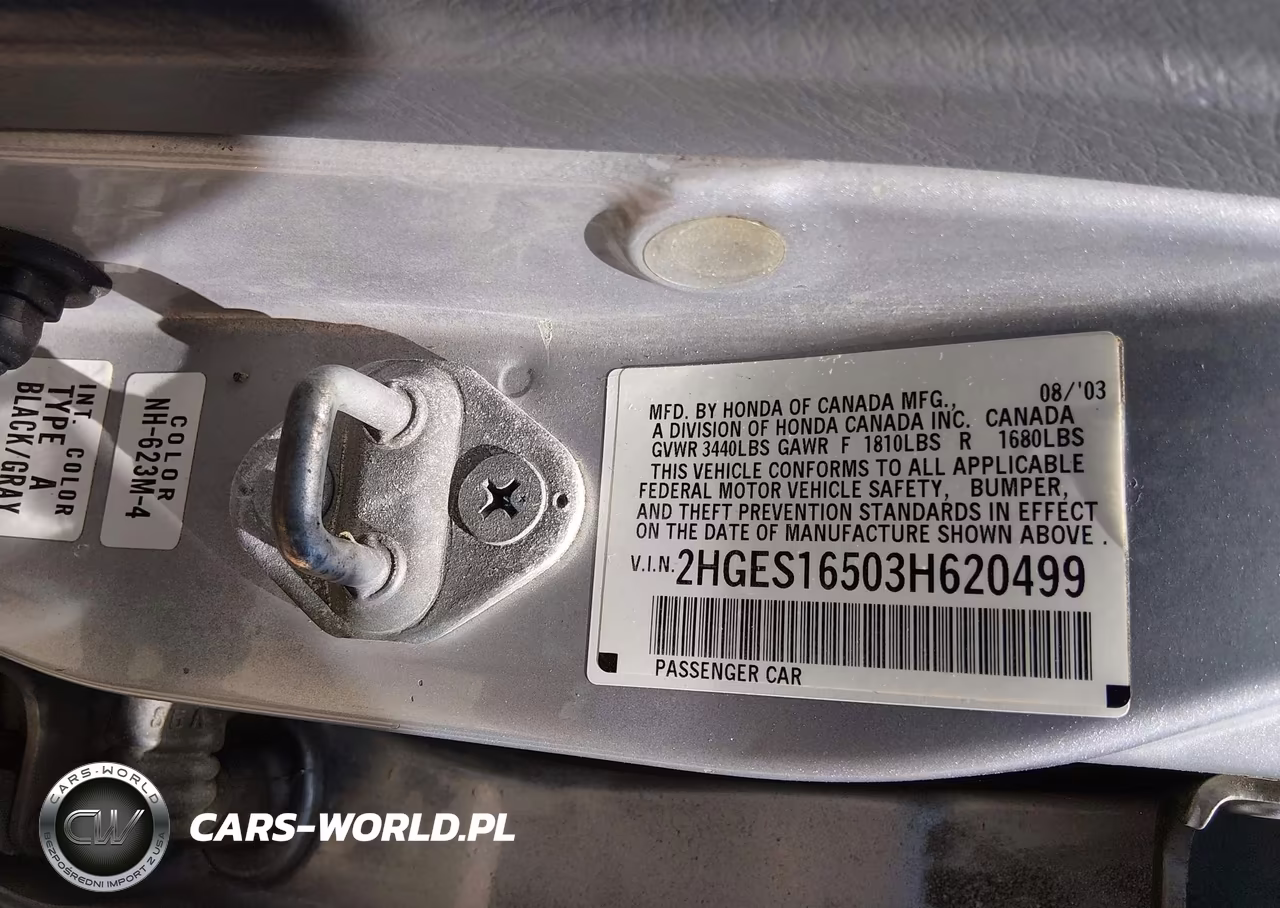 2003 Honda Civic Lx VIN:2HGES16503H620499 - 9