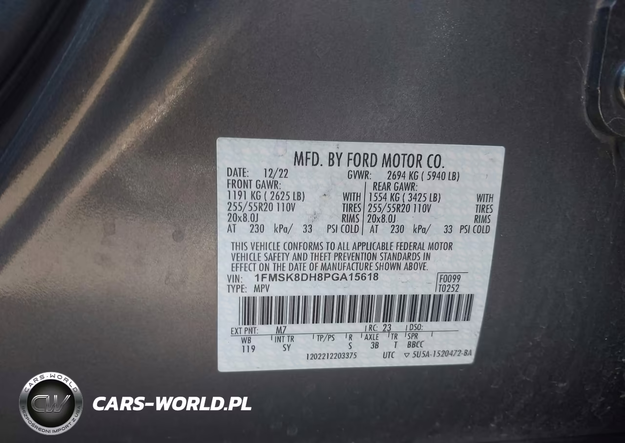 2023 Ford Explorer Xlt VIN:1FMSK8DH8PGA15618 - 9