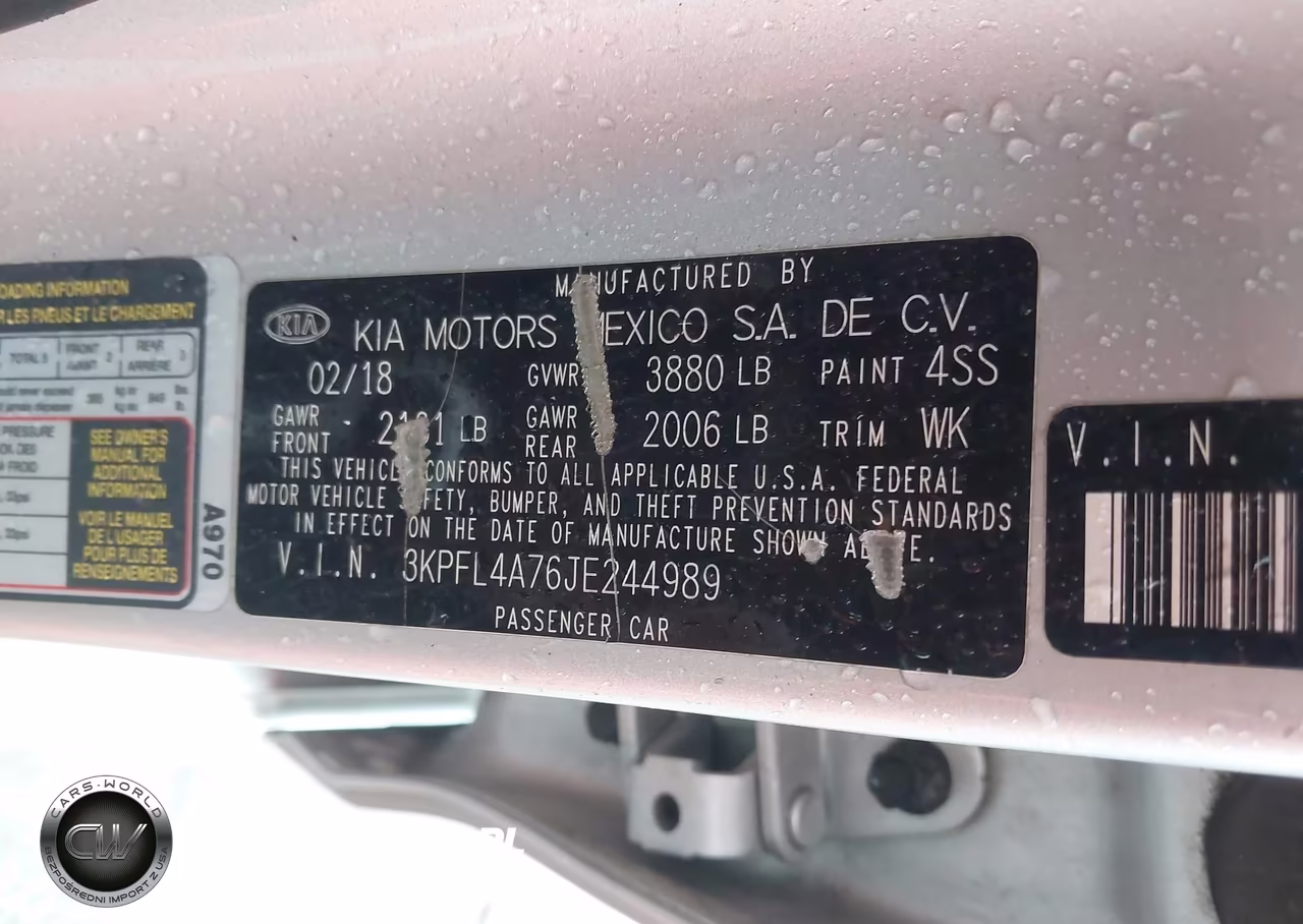 2018 Kia Forte Lx VIN:3KPFL4A76JE244989 - 9