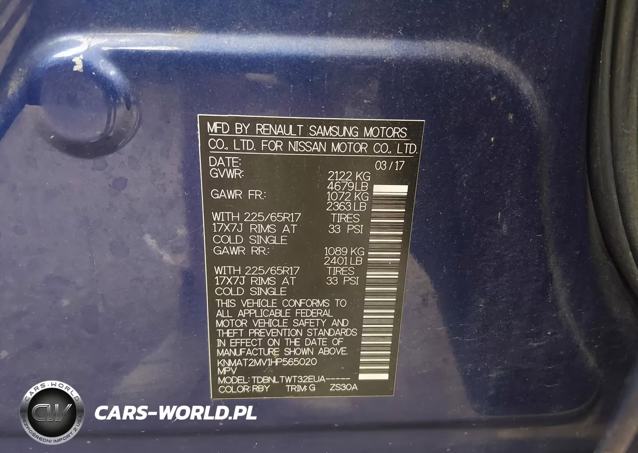 2017 Nissan Rogue Sv VIN:KNMAT2MV1HP565020 - 9