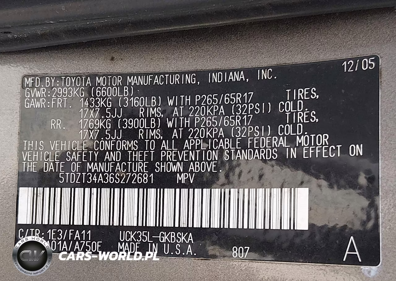 2006 Toyota Sequoia Sr5 V8 VIN:5TDZT34A36S272681 - 9