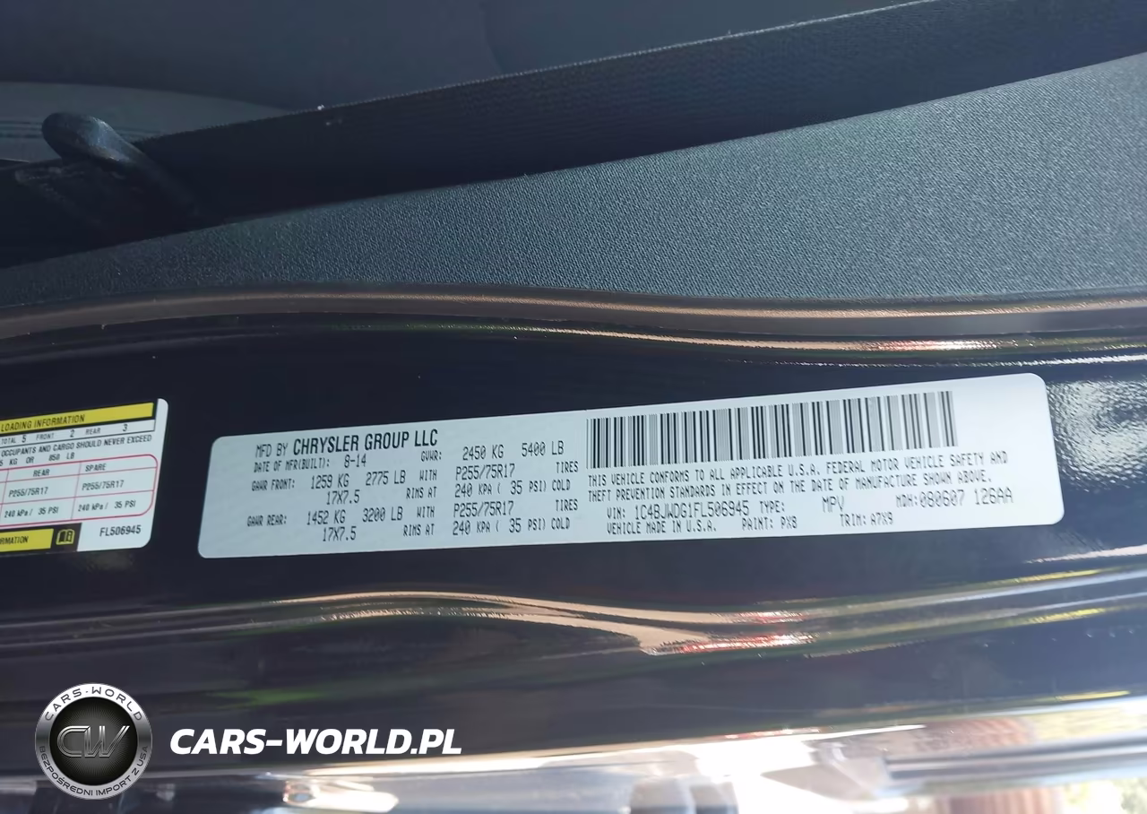 2015 Jeep Wrangler Unlimited Sport VIN:1C4BJWDG1FL506945 - 9