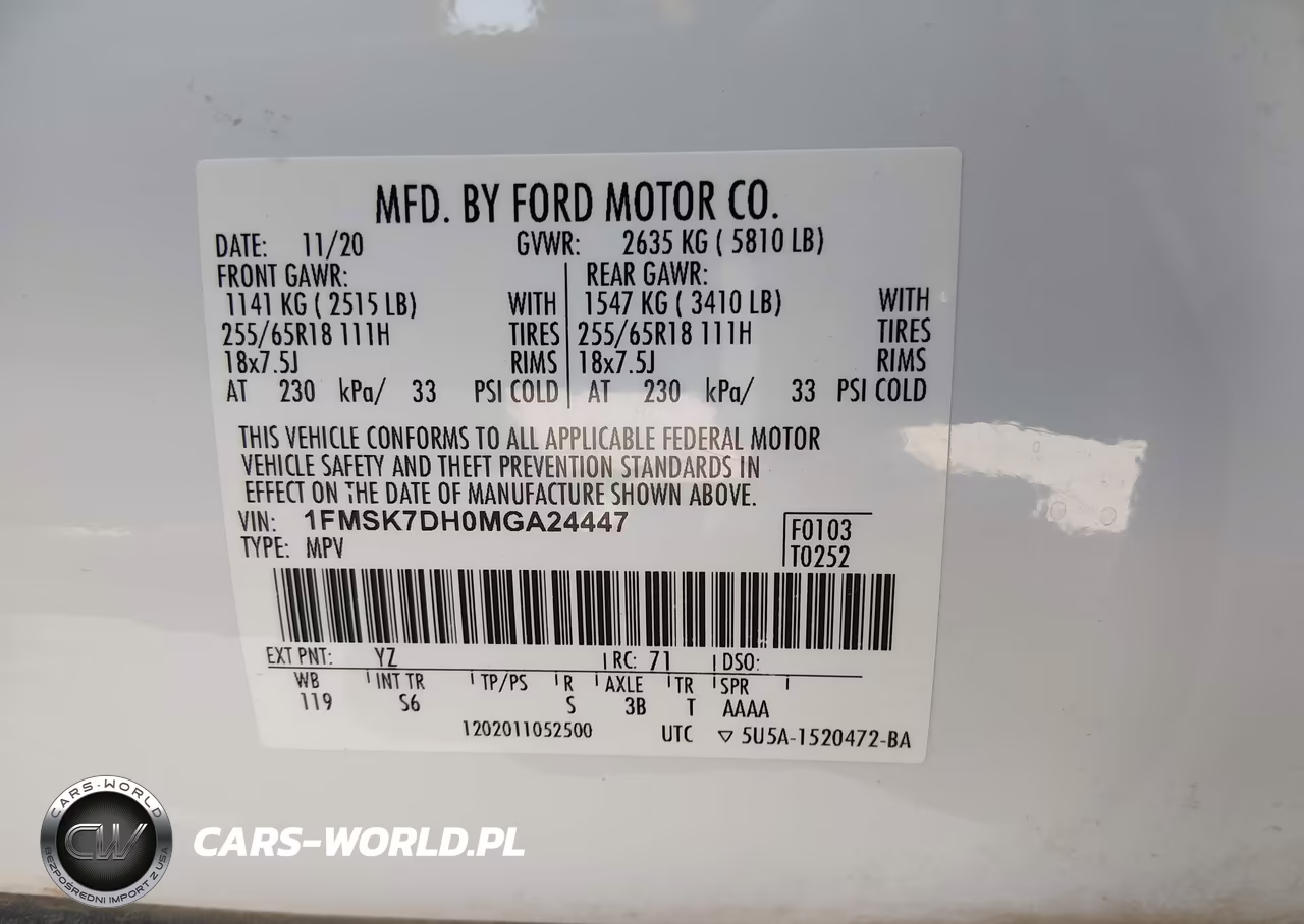 2021 Ford Explorer Xlt VIN:1FMSK7DH0MGA24447 - 9
