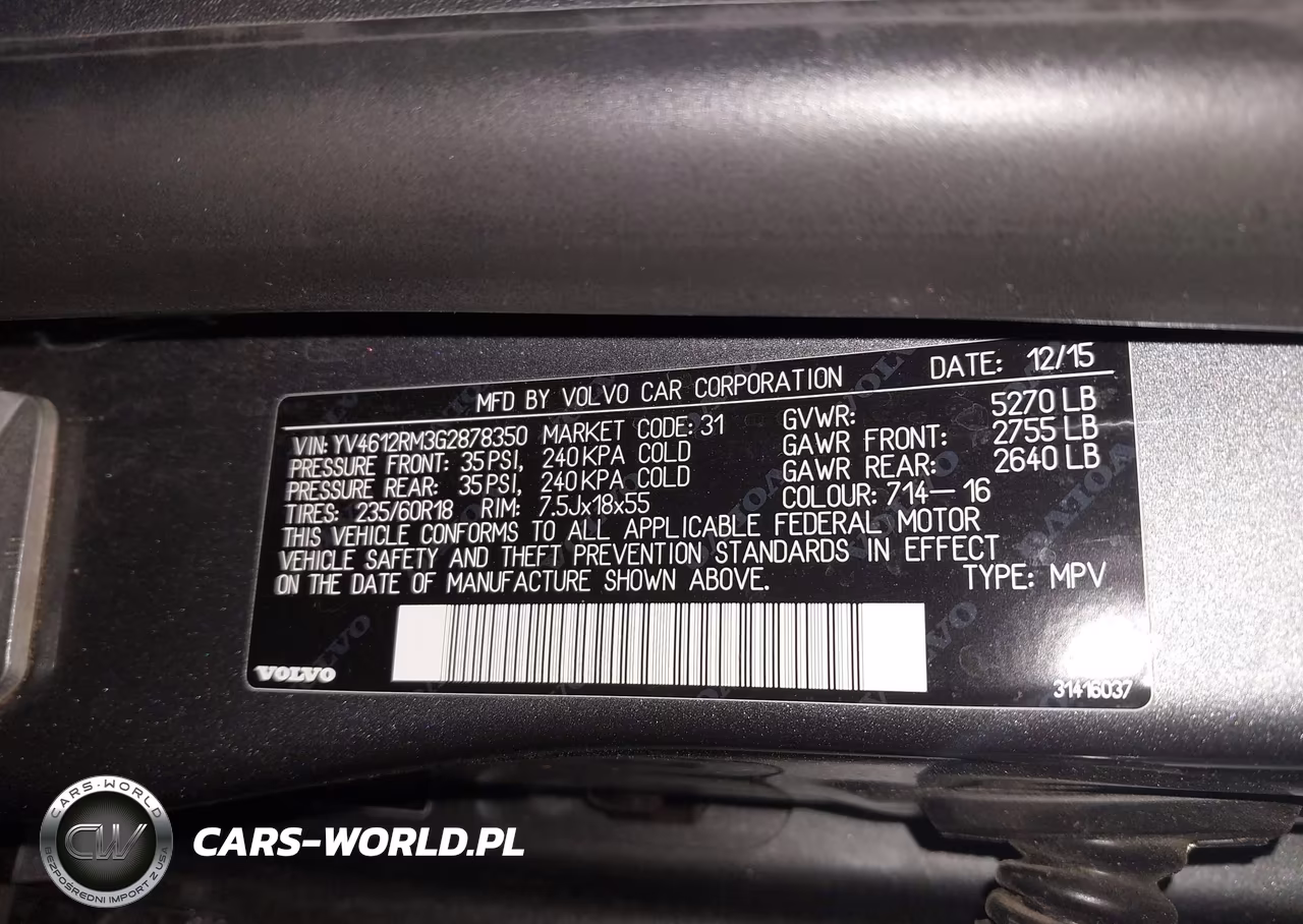 2016 Volvo Xc60 T5 Platinum VIN:YV4612RM3G2878350 - 9